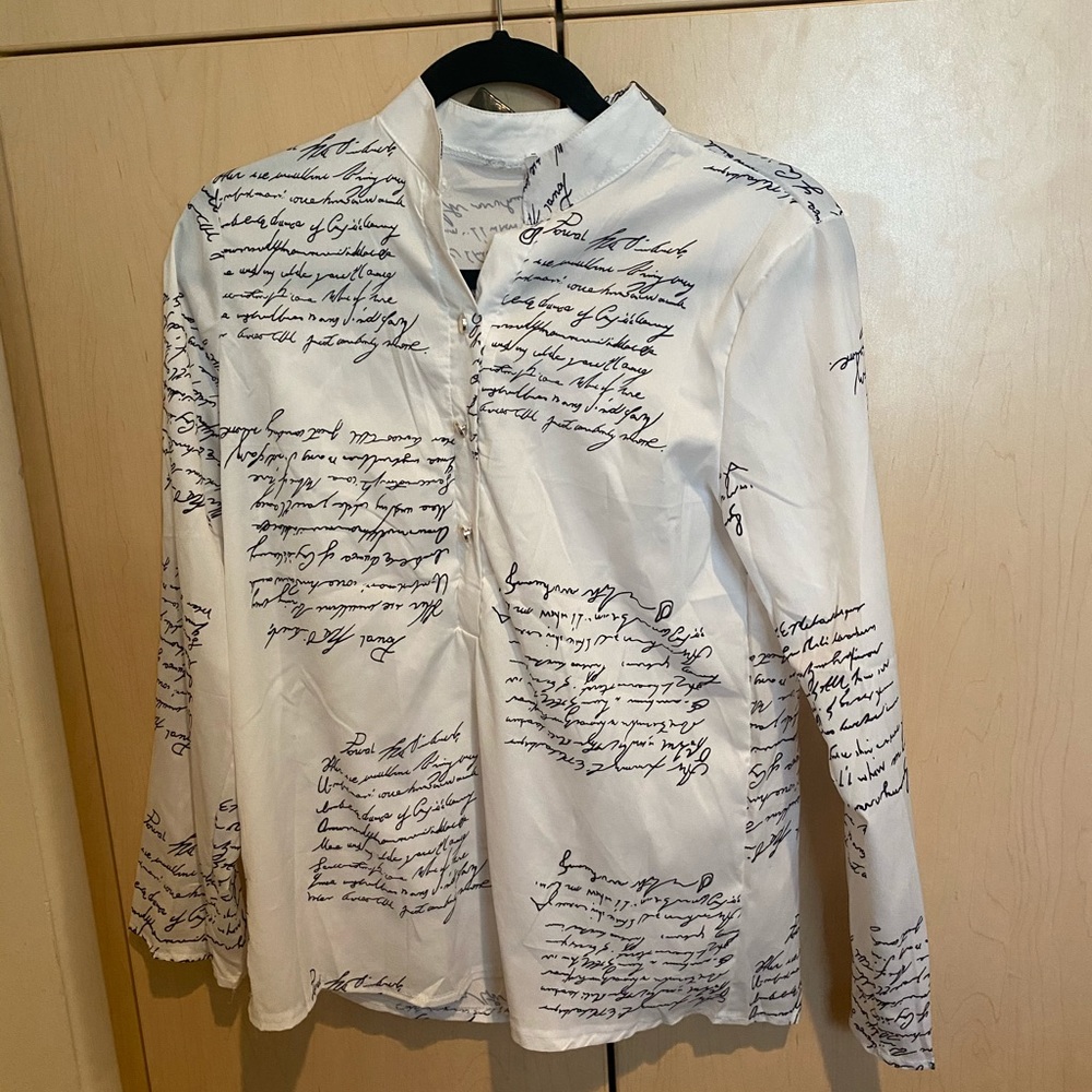 White button down